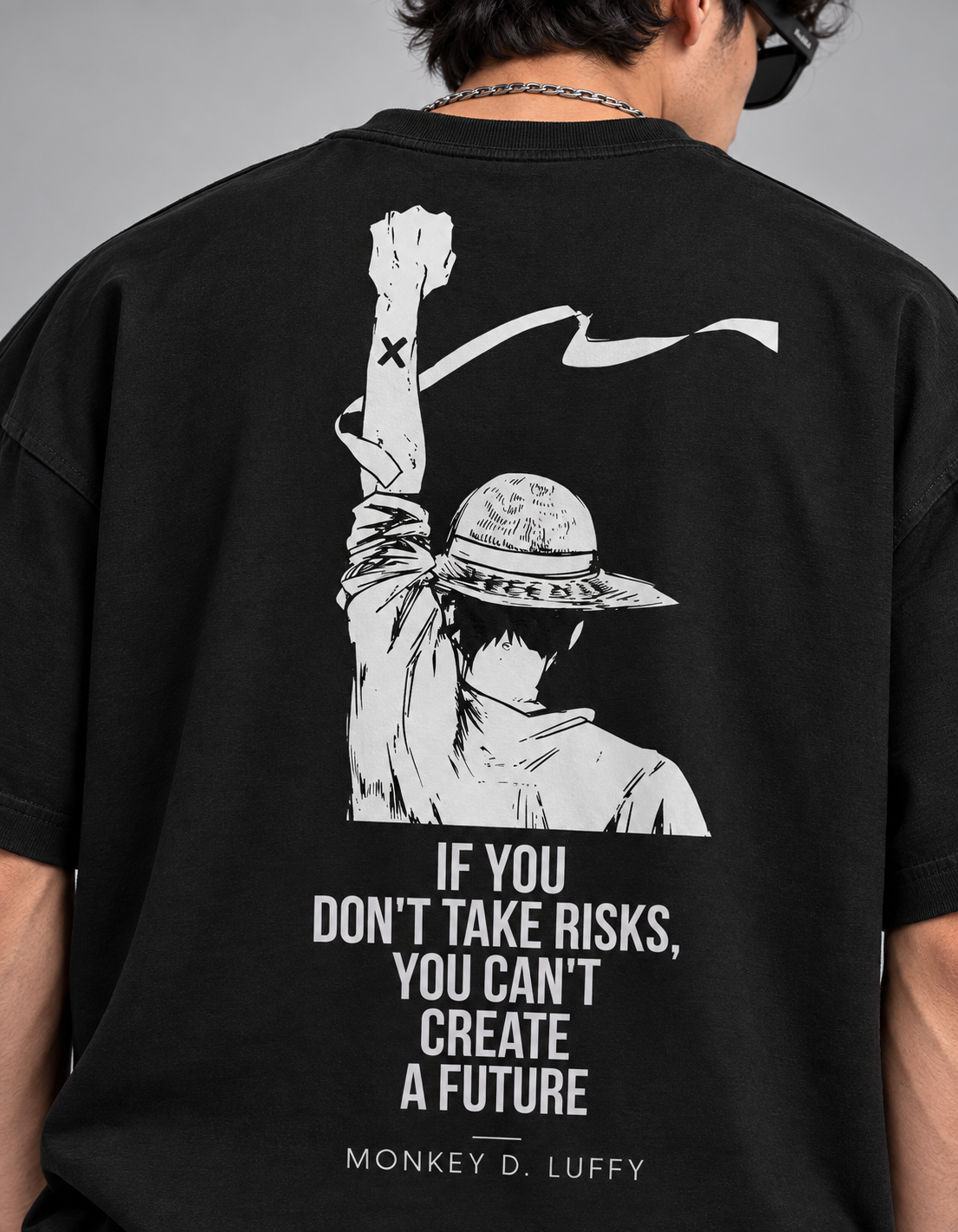 Luffy  streetwear   Oversized Tshirt