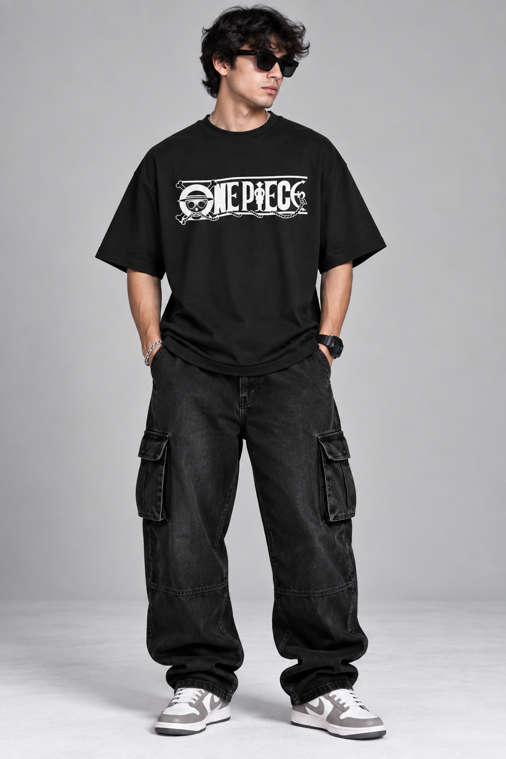Luffy  streetwear   Oversized Tshirt