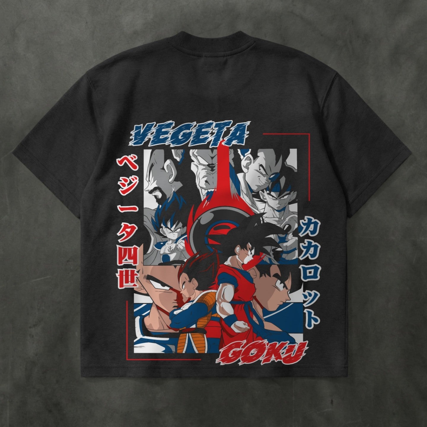Goku and Vegeta Oversized Tshirt