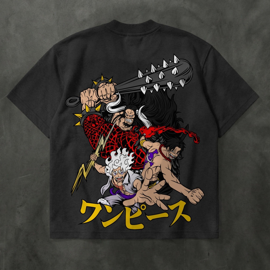Luffy,Ace,Kaido Oversized Tshirt