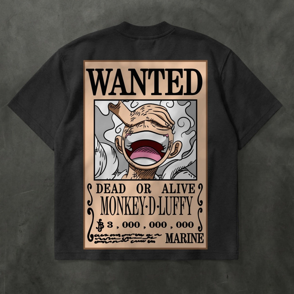 Luffy Wanted Poster Oversized Tshirt