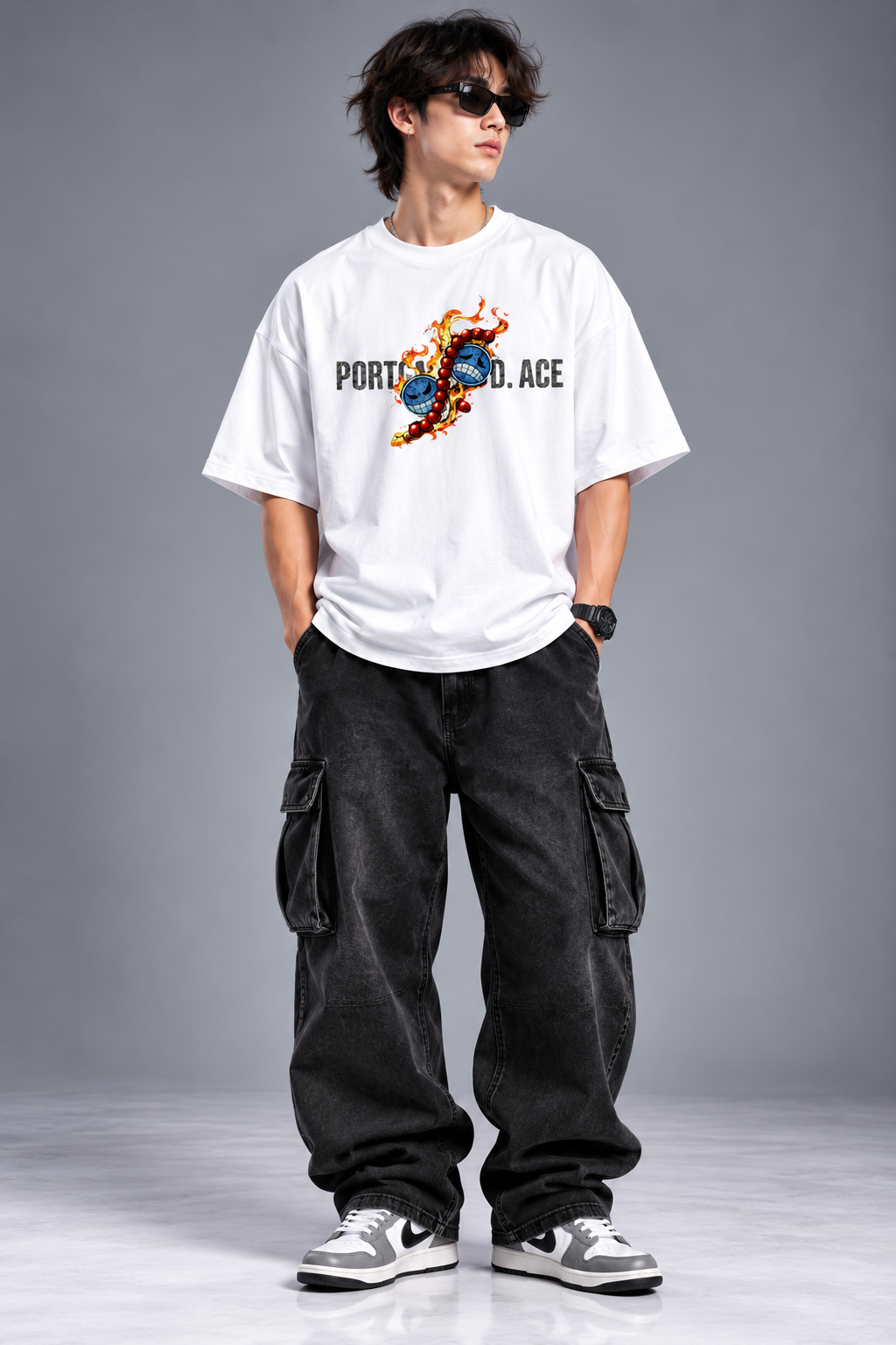 ACE  trendy  Oversized T-Shirt