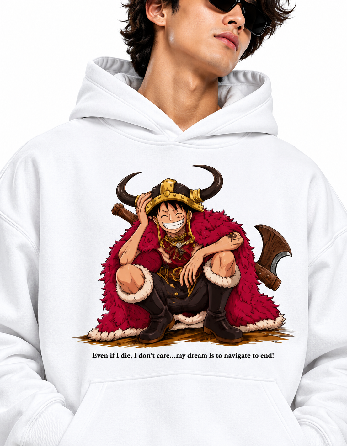 Luffy   streetwear  Oversized Hoodie